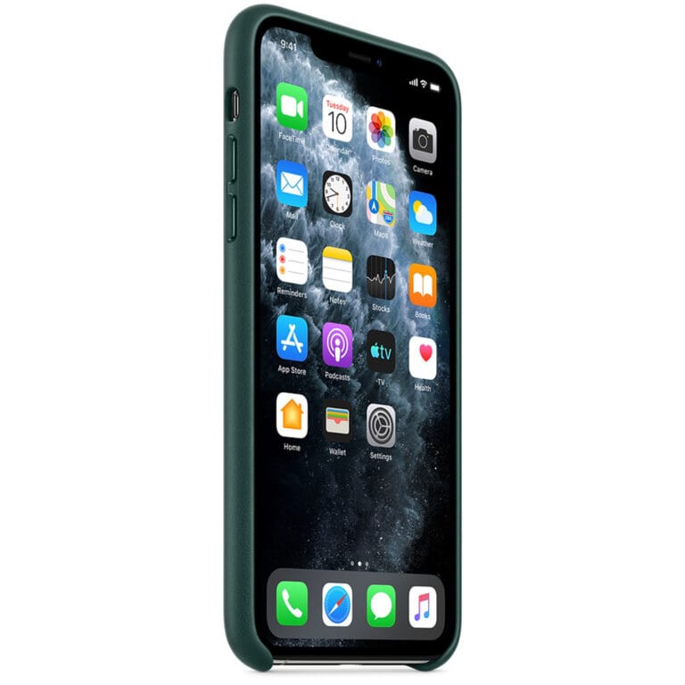 Leather Backcover Apple iPhone 11 Pro Max - Forest Green - Afbeelding 2