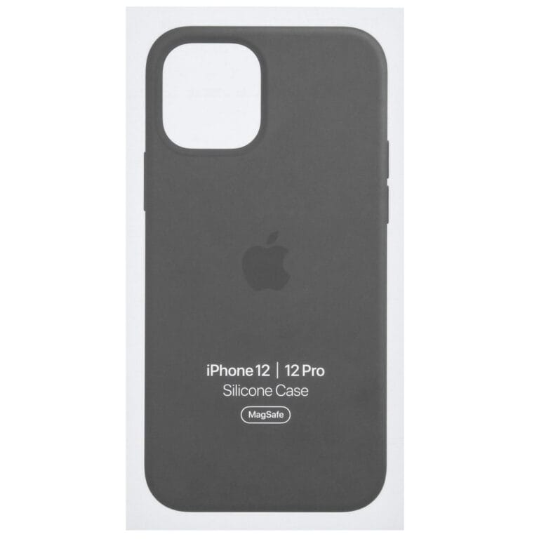 Silicone Backcover MagSafe Apple iPhone 12 (Pro) - Black - Afbeelding 4