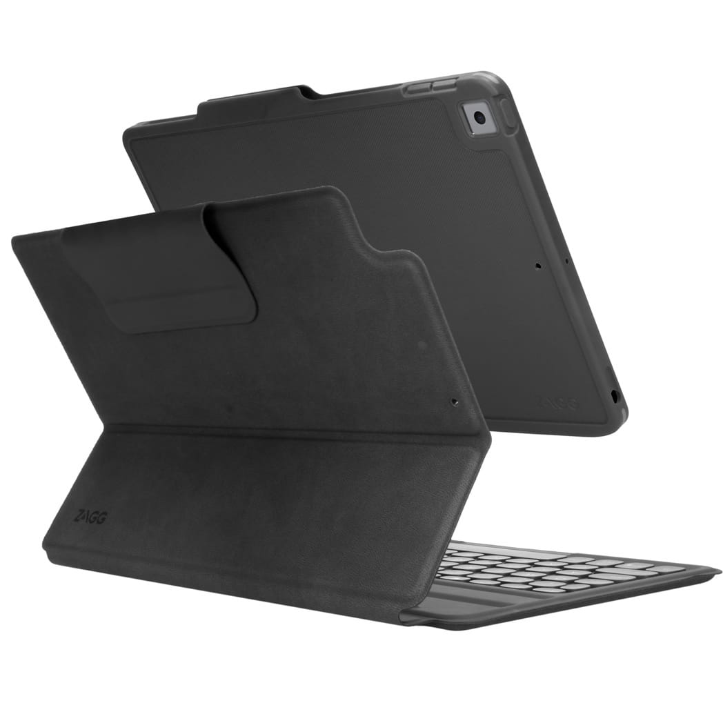 ZAGG Pro Keys Keyboard Bookcase iPad 9 (2021) 10.2 inch / iPad 8 (2020) 10.2 inch / iPad 7 (2019) 10.2 inch – Grijs