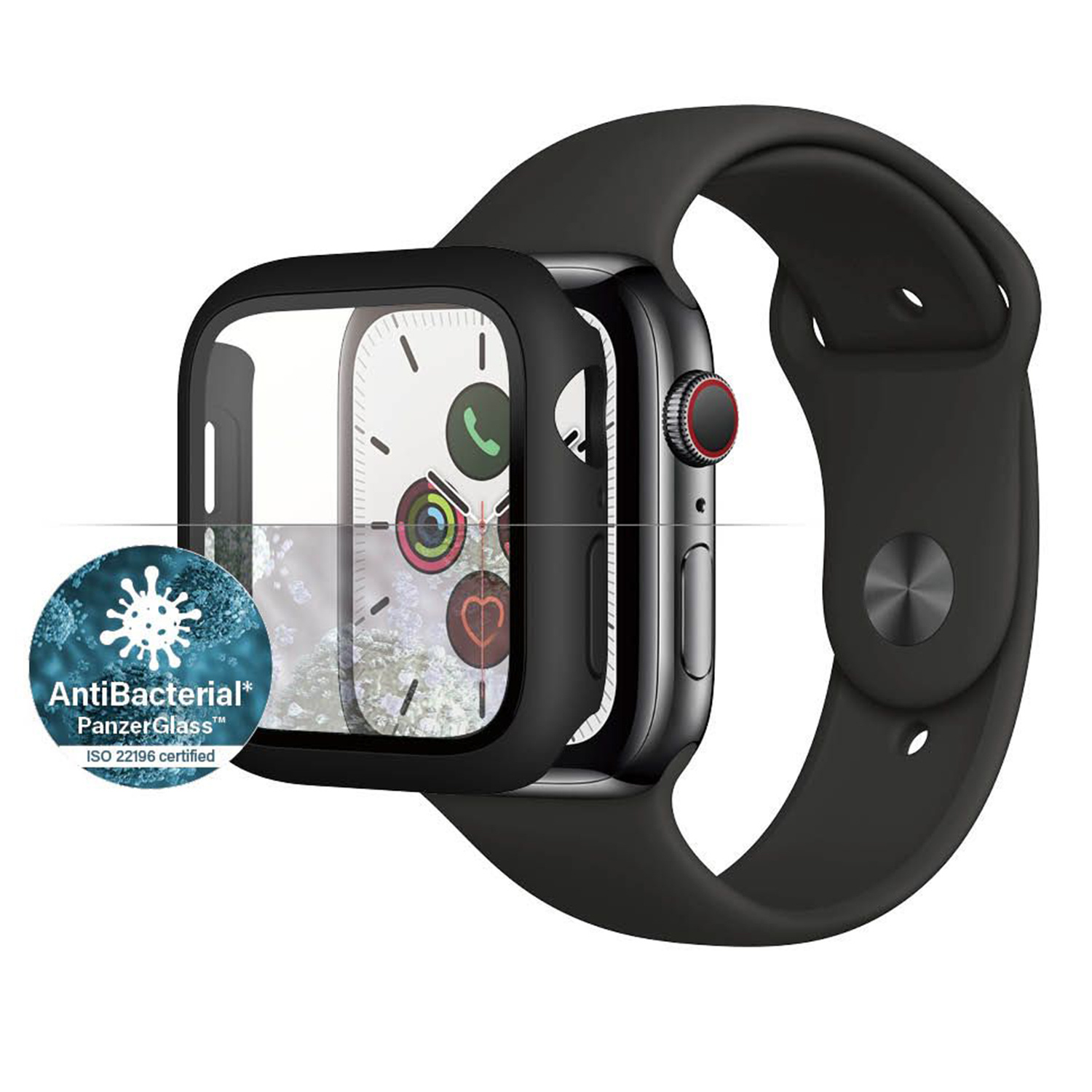 PanzerGlass Full Body Case Apple Watch Series 4-6 / SE 40 mm – Zwart