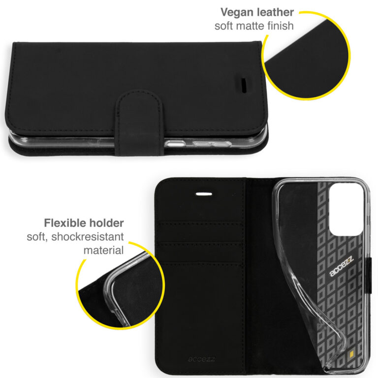 Accezz Wallet Softcase Bookcase Xiaomi Mi 11i - Zwart - Afbeelding 4