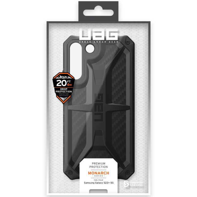 UAG Monarch Backcover Samsung Galaxy S22 Plus - Carbon Fiber - Afbeelding 2