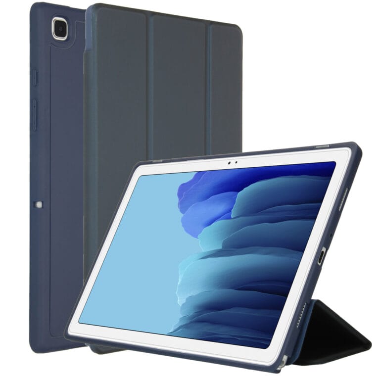 Accezz Smart Silicone Bookcase Samsung Galaxy Tab A7 - Donkerblauw - Afbeelding 2