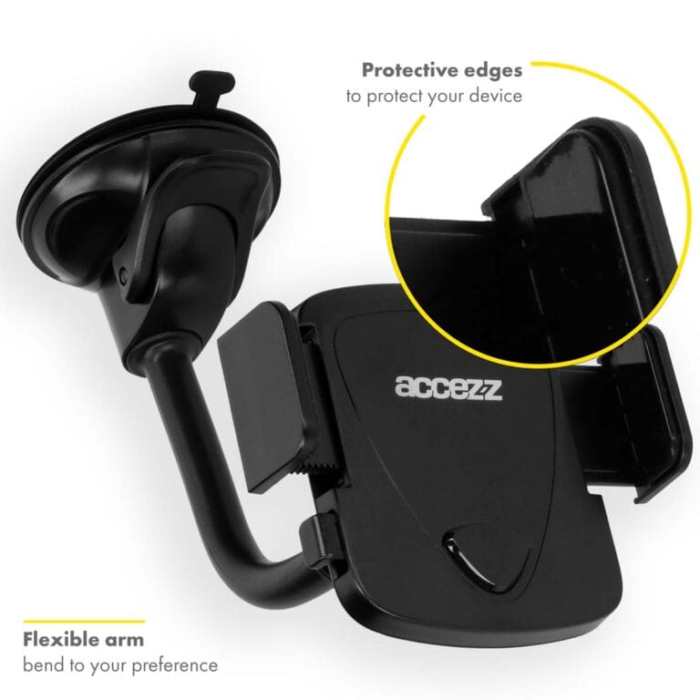 Accezz Telefoonhouder auto - Universeel - Voorruit - Zwart - Afbeelding 5