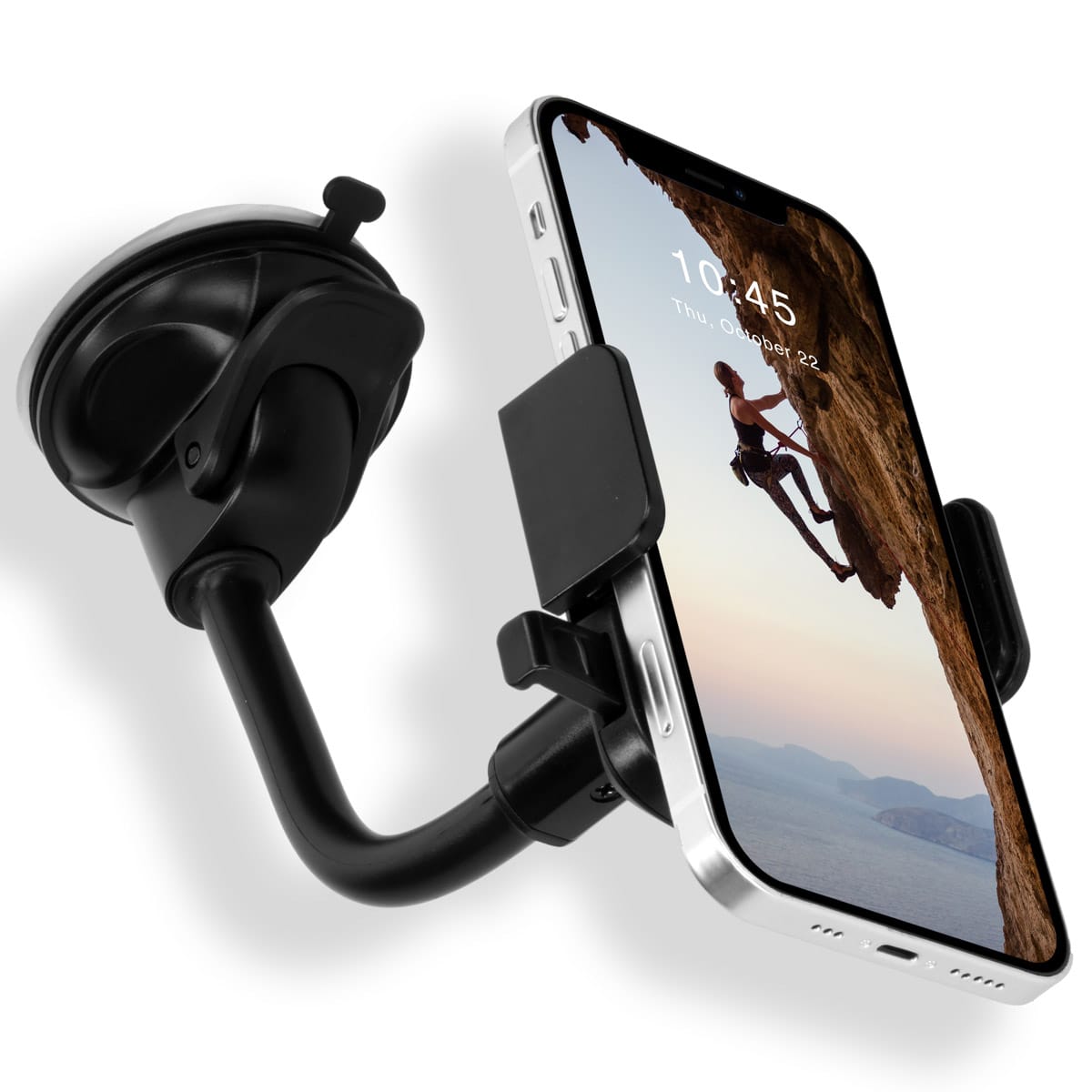 Accezz Telefoonhouder auto – Universeel – Voorruit – Zwart