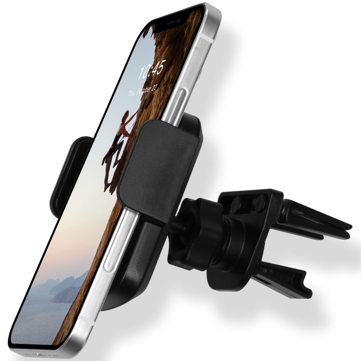 Accezz Telefoonhouder auto – Verstelbaar – Universeel – Ventilatierooster – Zwart