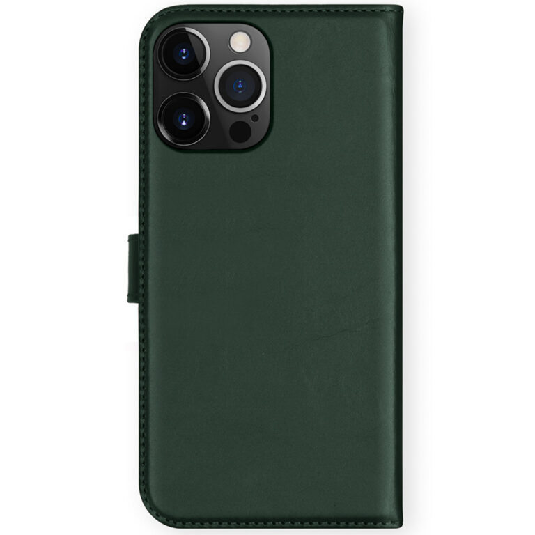 Selencia Echt Leren Bookcase iPhone 13 Pro Max - Groen - Afbeelding 2