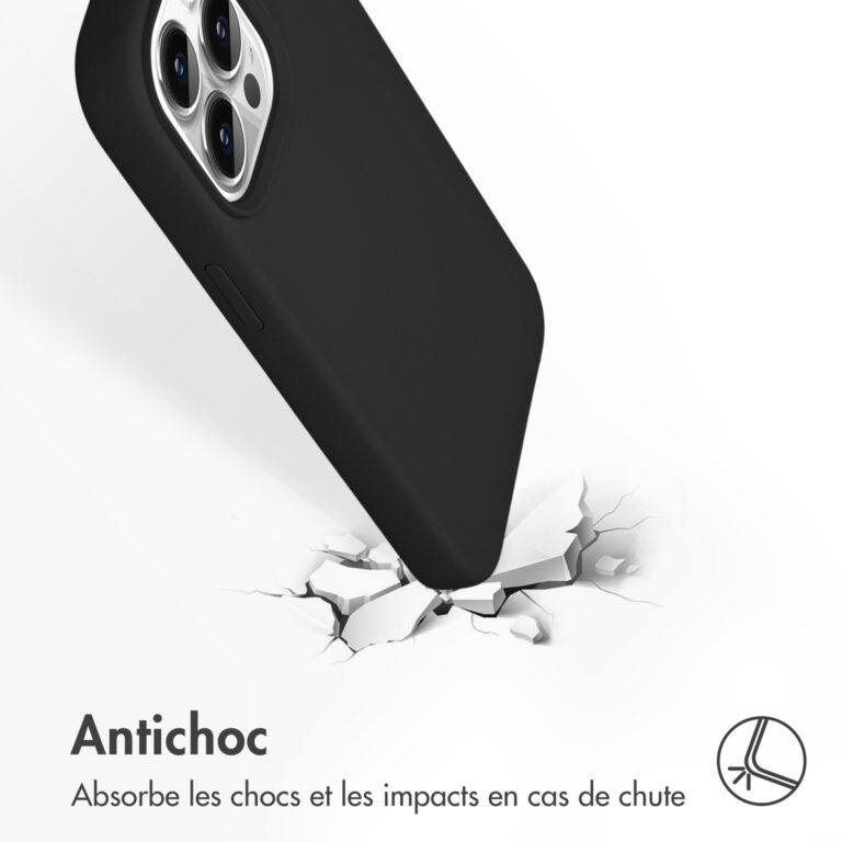 Accezz Liquid Silicone Backcover iPhone 13 Pro - Zwart - Afbeelding 7