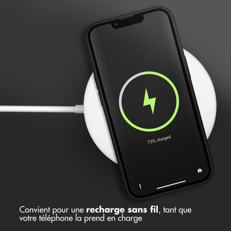 Accezz Liquid Silicone Backcover iPhone 13 Pro - Zwart - Afbeelding 5