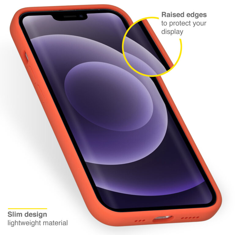Accezz Liquid Silicone Backcover iPhone 13 - Nectarine - Afbeelding 3