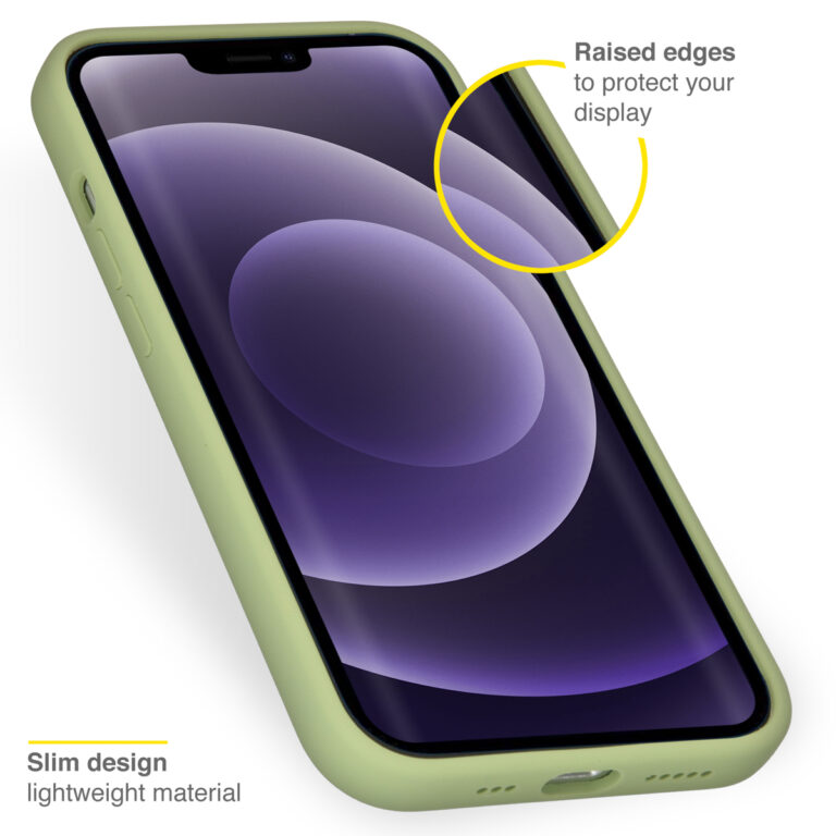 Accezz Liquid Silicone Backcover iPhone 13 - Groen - Afbeelding 3