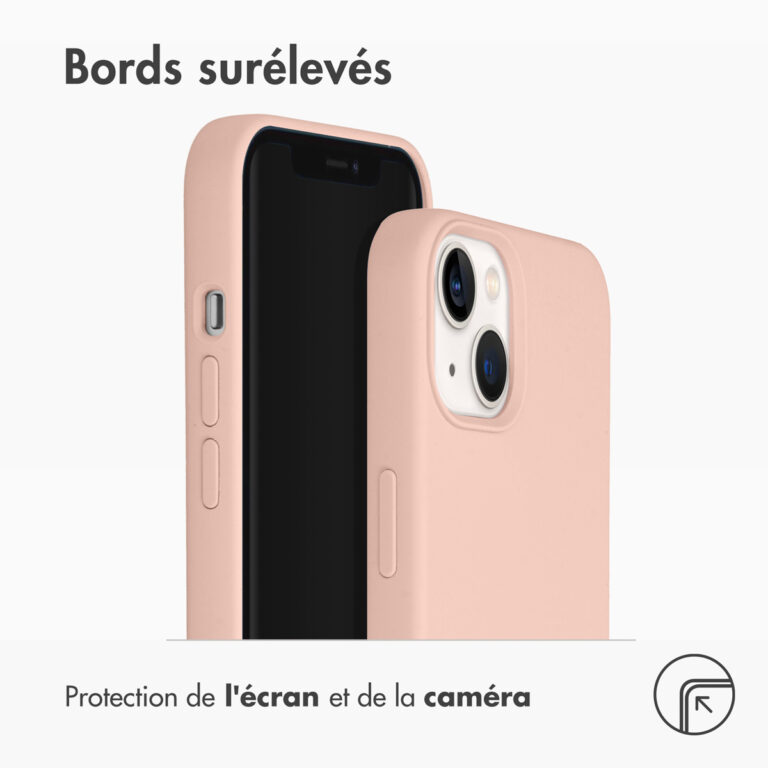 Accezz Liquid Silicone Backcover iPhone 13 - Roze - Afbeelding 6