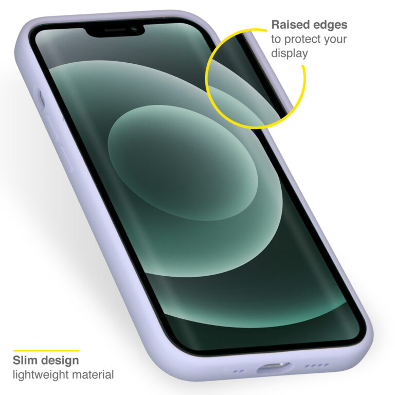 Accezz Liquid Silicone Backcover iPhone 13 Mini - Paars - Afbeelding 3