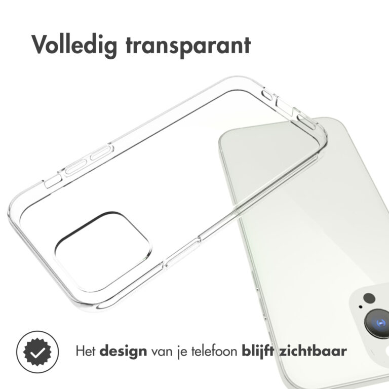 Accezz Clear Backcover iPhone 13 Pro - Transparant - Afbeelding 5