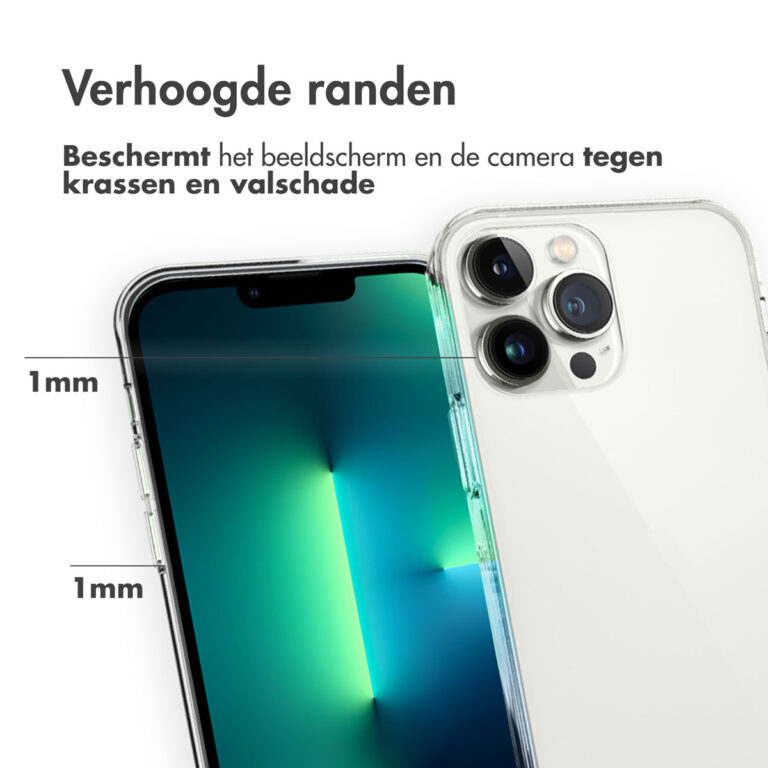 Accezz Clear Backcover iPhone 13 Pro - Transparant - Afbeelding 4