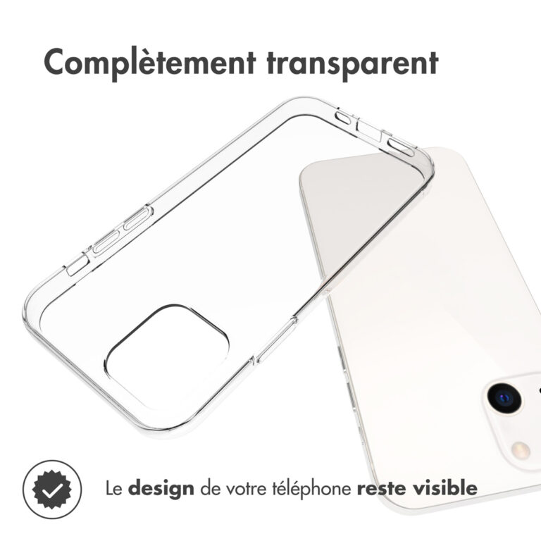 Accezz Clear Backcover iPhone 13 - Transparant - Afbeelding 9