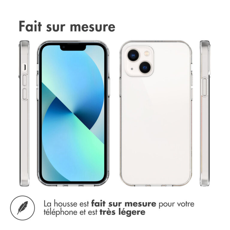 Accezz Clear Backcover iPhone 13 - Transparant - Afbeelding 7
