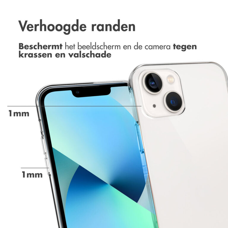 Accezz Clear Backcover iPhone 13 - Transparant - Afbeelding 4