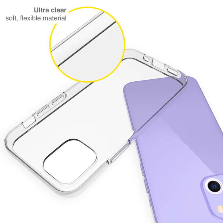Accezz Clear Backcover iPhone 13 Mini - Transparant - Afbeelding 2