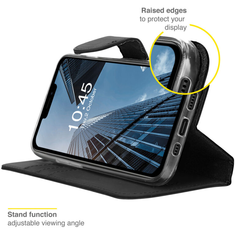 Accezz Wallet Softcase Bookcase iPhone 13 Pro - Zwart - Afbeelding 4