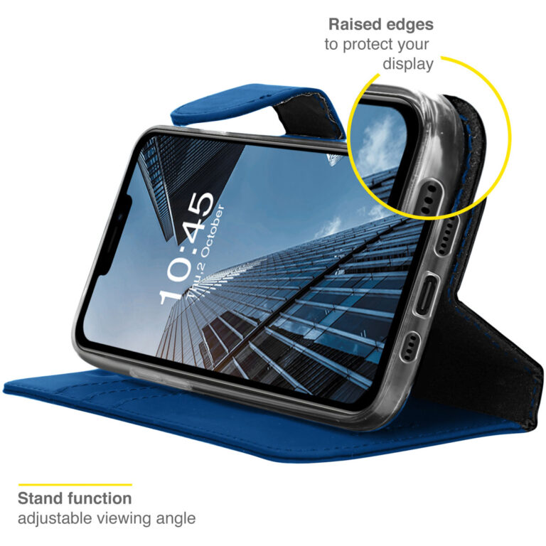 Accezz Wallet Softcase Bookcase iPhone 13 Pro - Donkerblauw - Afbeelding 4