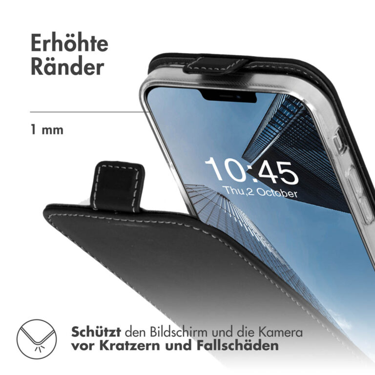 Accezz Flipcase iPhone 13 - Zwart - Afbeelding 6