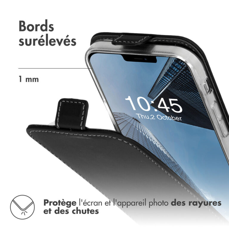 Accezz Flipcase iPhone 13 - Zwart - Afbeelding 4
