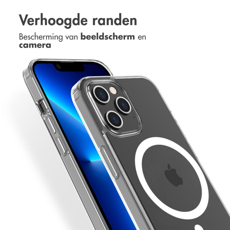 Accezz Clear Backcover met MagSafe iPhone 13 Pro Max - Transparant - Afbeelding 6