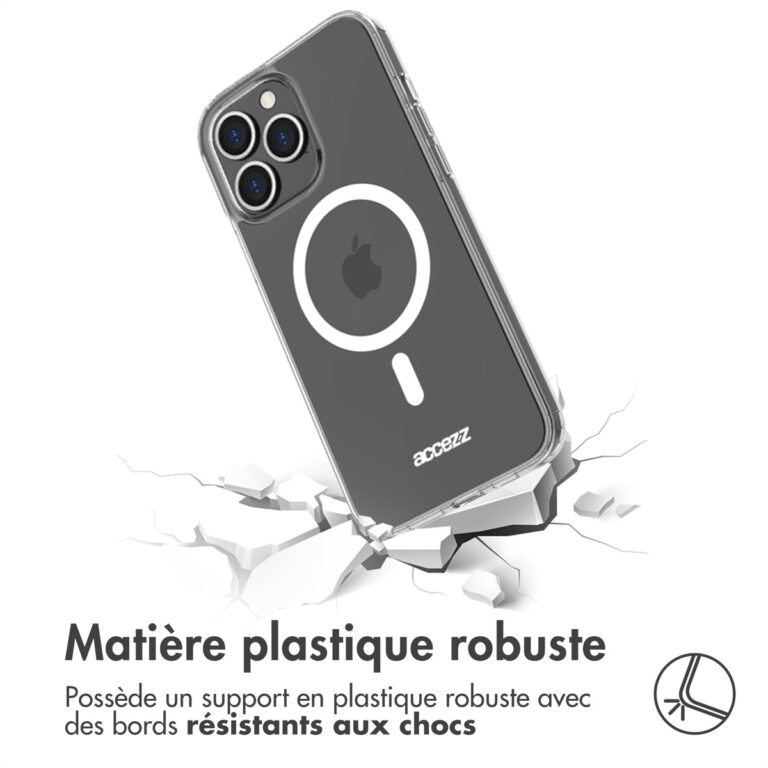 Accezz Clear Backcover met MagSafe iPhone 13 Pro Max - Transparant - Afbeelding 9