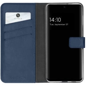 Selencia Echt Leren Bookcase Samsung Galaxy A32 (5G) - Blauw