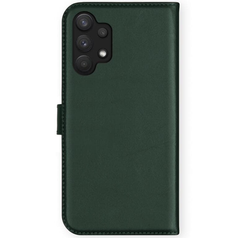 Selencia Echt Leren Bookcase Samsung Galaxy A32 (4G) - Groen - Afbeelding 2