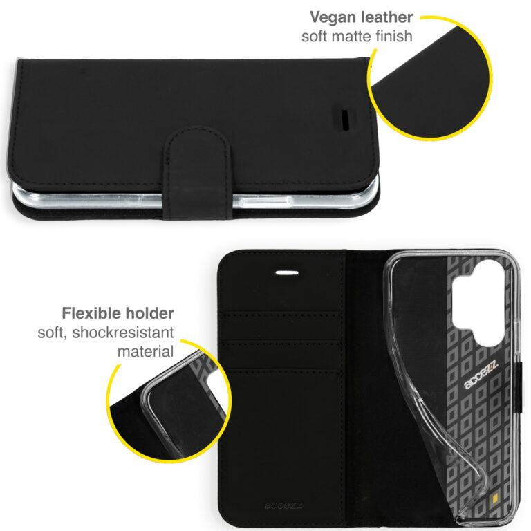 Accezz Wallet Softcase Bookcase Samsung Galaxy A32 (4G) - Zwart - Afbeelding 2