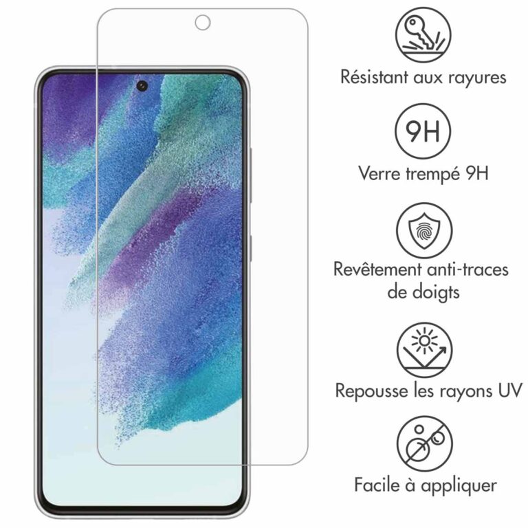 Selencia Gehard Glas Screenprotector Samsung Galaxy S21 FE - Afbeelding 3