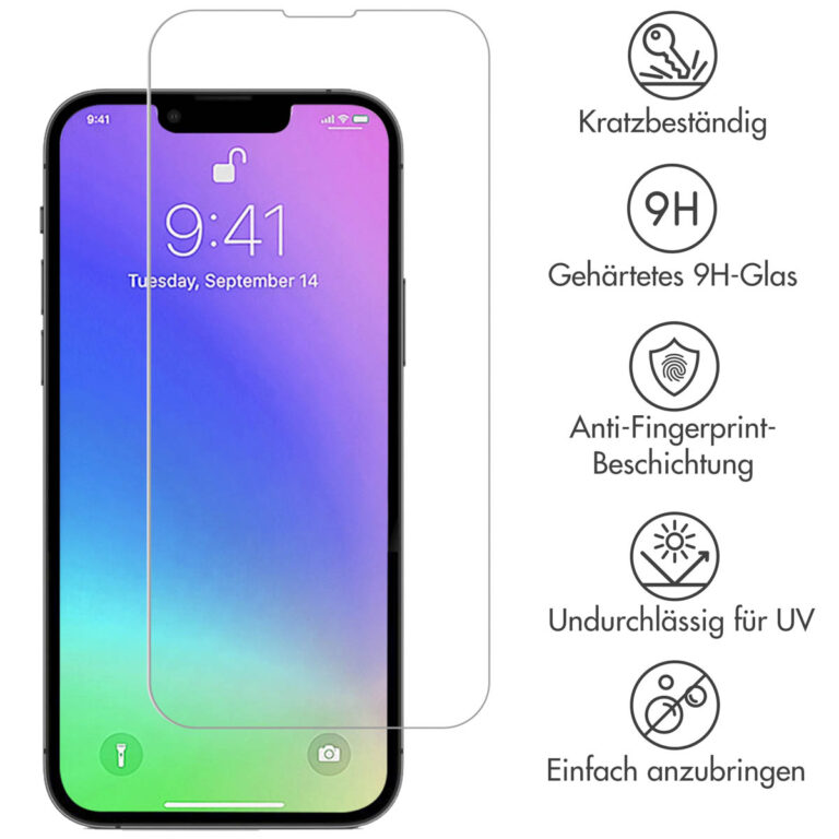 Selencia Gehard Glas Screenprotector iPhone 13 Mini - Afbeelding 4