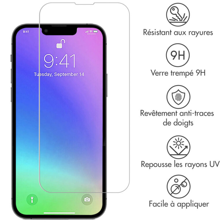 Selencia Gehard Glas Screenprotector iPhone 13 Mini - Afbeelding 3