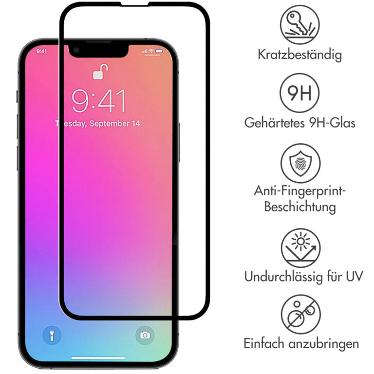 Selencia Gehard Glas Premium Screenprotector iPhone 13 / 13 Pro / 14 / 16e - Afbeelding 4