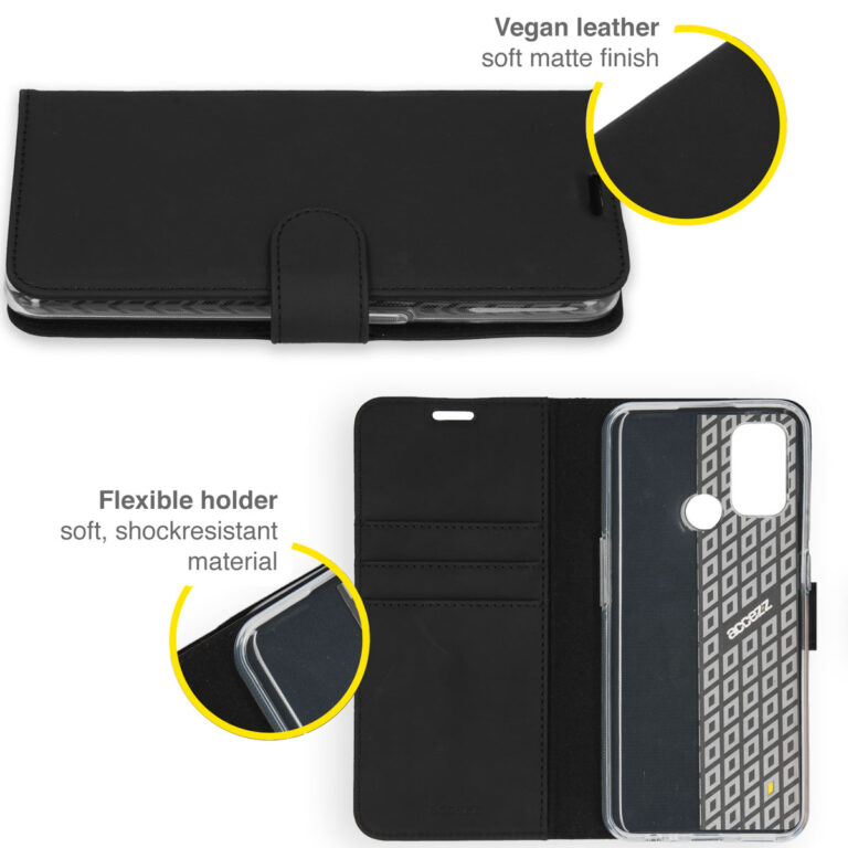 Accezz Wallet Softcase Bookcase Oppo A53 / Oppo A53s - Zwart - Afbeelding 4