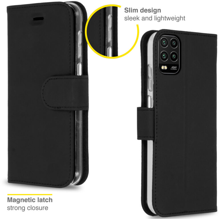 Accezz Wallet Softcase Bookcase Xiaomi Mi 10 Lite - Zwart - Afbeelding 3