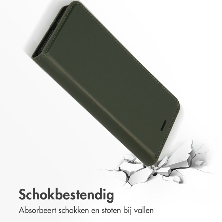 Accezz Premium Leather Slim Bookcase iPhone SE (2022 / 2020) / 8 / 7 / 6(s) - Groen - Afbeelding 3