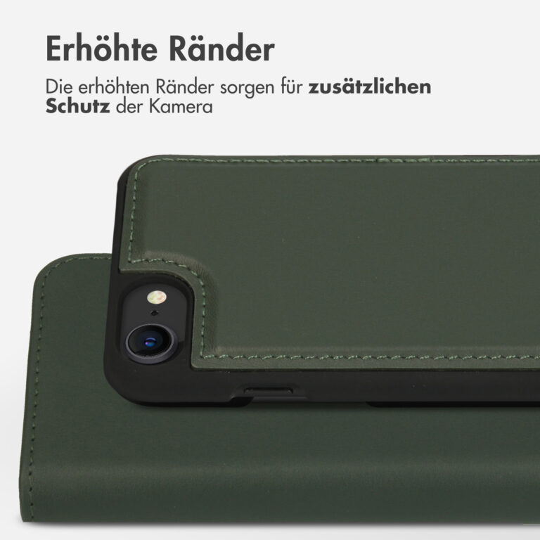 Accezz Premium Leather 2 in 1 Wallet Bookcase iPhone SE (2022 / 2020) / 8 / 7 / 6(s) - Groen - Afbeelding 9