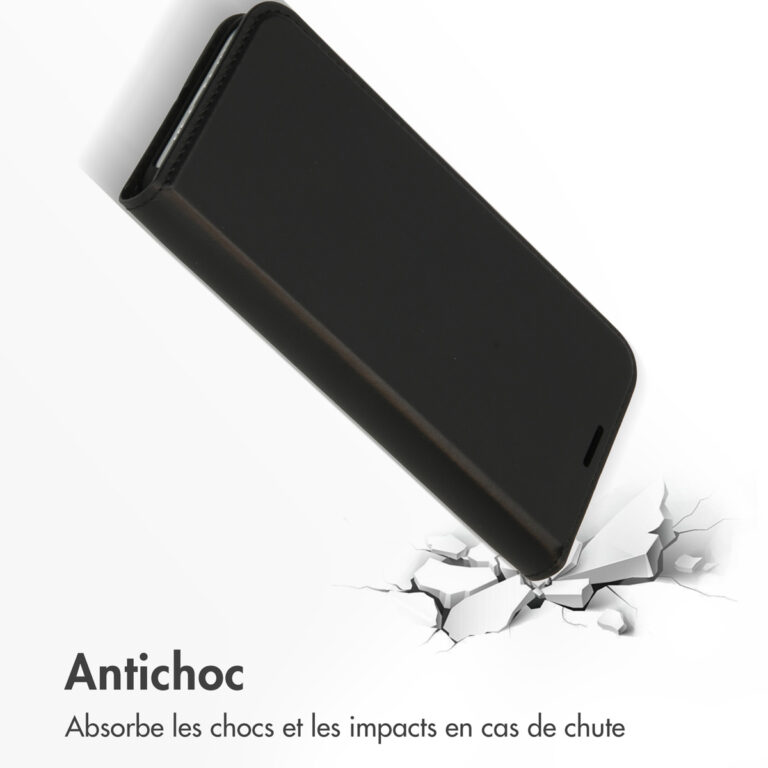 Accezz Premium Leather Slim Bookcase iPhone 12 (Pro) - Zwart - Afbeelding 10