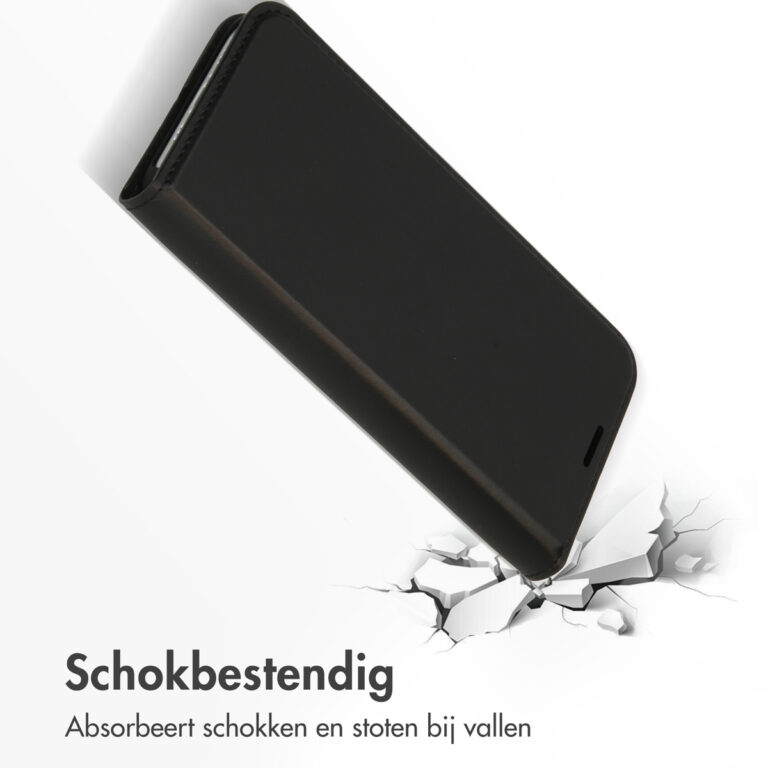 Accezz Premium Leather Slim Bookcase iPhone 12 (Pro) - Zwart - Afbeelding 7