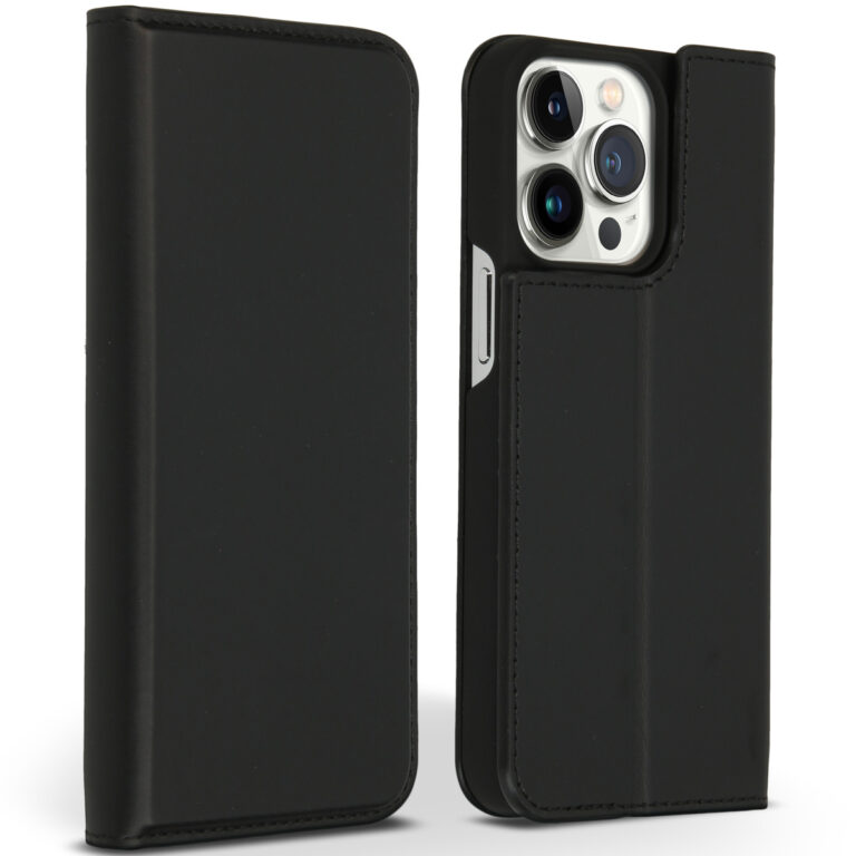 Accezz Premium Leather Slim Bookcase iPhone 13 Pro - Zwart - Afbeelding 5