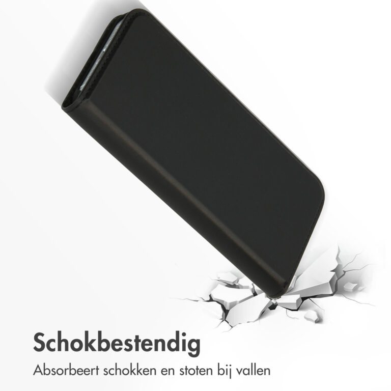 Accezz Premium Leather Slim Bookcase iPhone 13 Pro Max - Zwart - Afbeelding 7