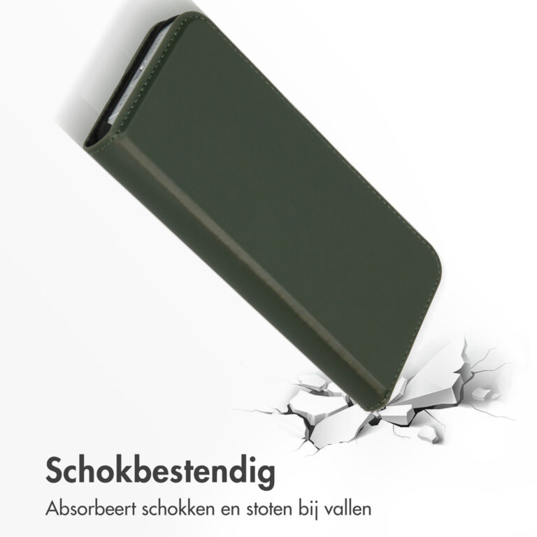 Accezz Premium Leather Slim Bookcase iPhone 13 Pro Max - Groen - Afbeelding 7