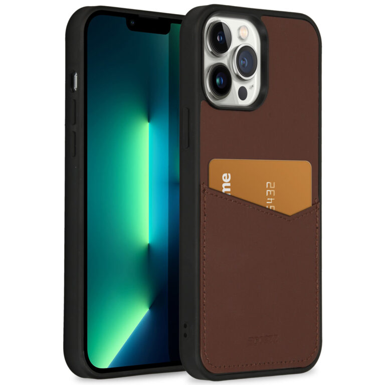 Accezz Premium Leather Card Slot Backcover iPhone 13 Pro Max - Bruin - Afbeelding 10
