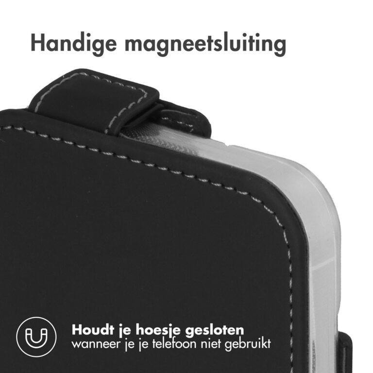 Accezz Flipcase iPhone 14 - Zwart - Afbeelding 3
