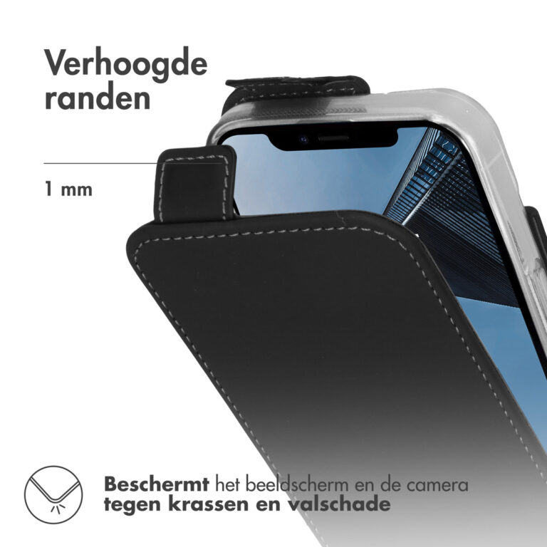 Accezz Flipcase iPhone 14 - Zwart - Afbeelding 2