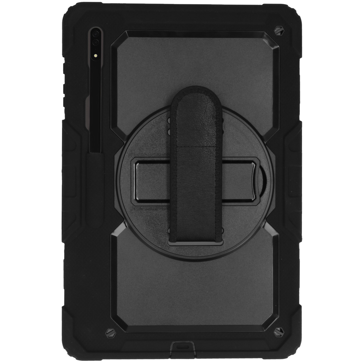 Extreme Backcover met strap Samsung Galaxy Tab S8 Ultra – Zwart