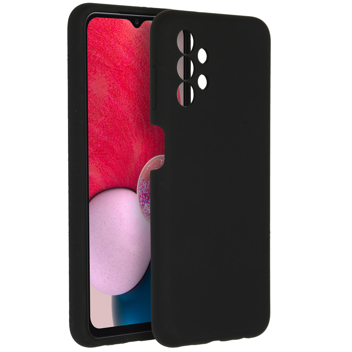 Accezz Liquid Silicone Backcover Samsung Galaxy A13 (4G) – Zwart